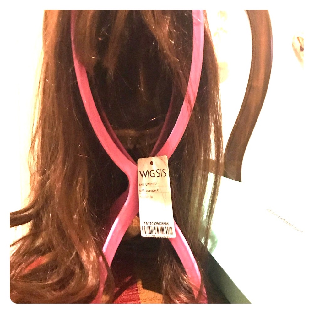 Mix of natural and synthesis hair wig